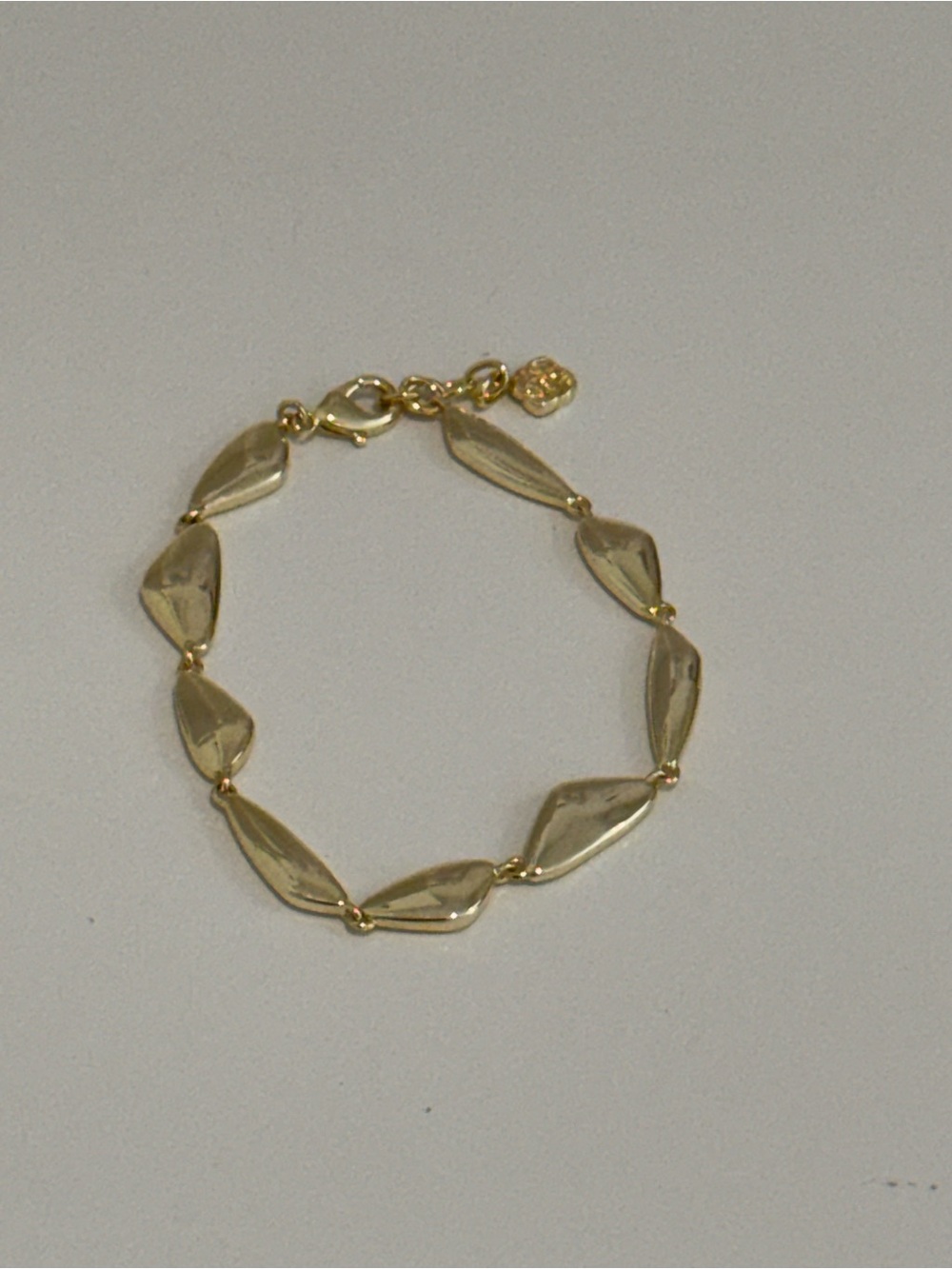 Kendra Scott Gold Sculpted Leaf Link Bracelet